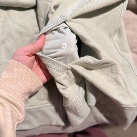 Like New Lululemon Full Zip Scuba SIze 10 Light Green (See 2nd pic for color) - Picture 4 of 4